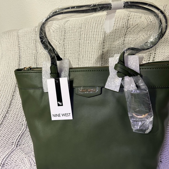Nine West green tote bag - Picture 4 of 10